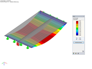 Déformations issues de RF-CONCRETE Surfaces sans rigidité issues RF-CONCRETE Members
