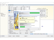 Message d'avertissement pour un effort normal actif > 5 % N_pl,Rd