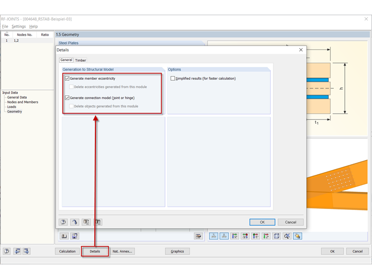 Activation du modèle de connexion dans les détails