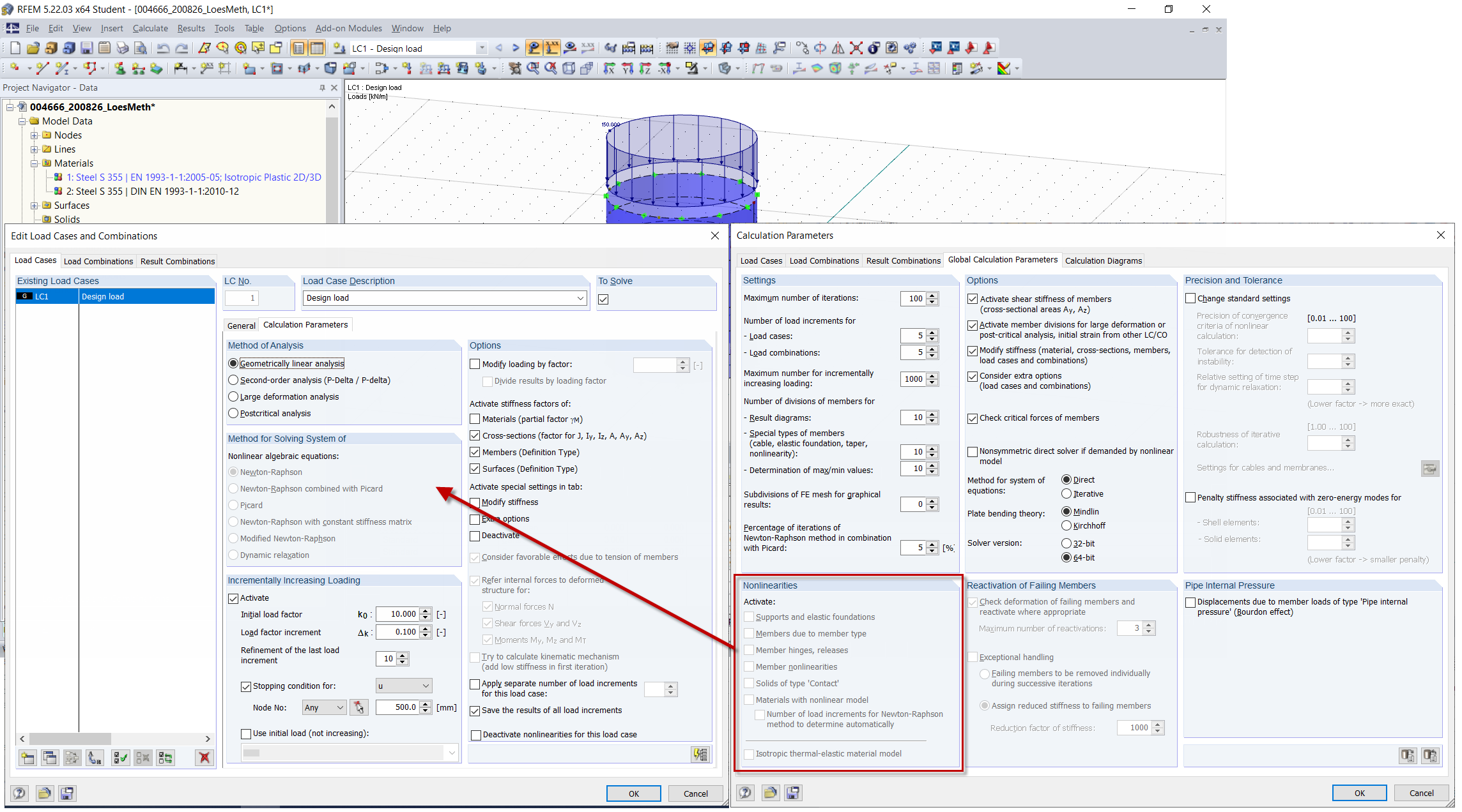 Système sans non-linéarités