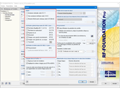 Paramètres détaillés dans RF-/FOUNDATION Pro avec sélection des vérifications disponibles