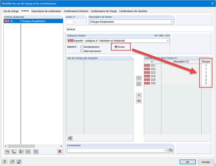 Agissant : Différent