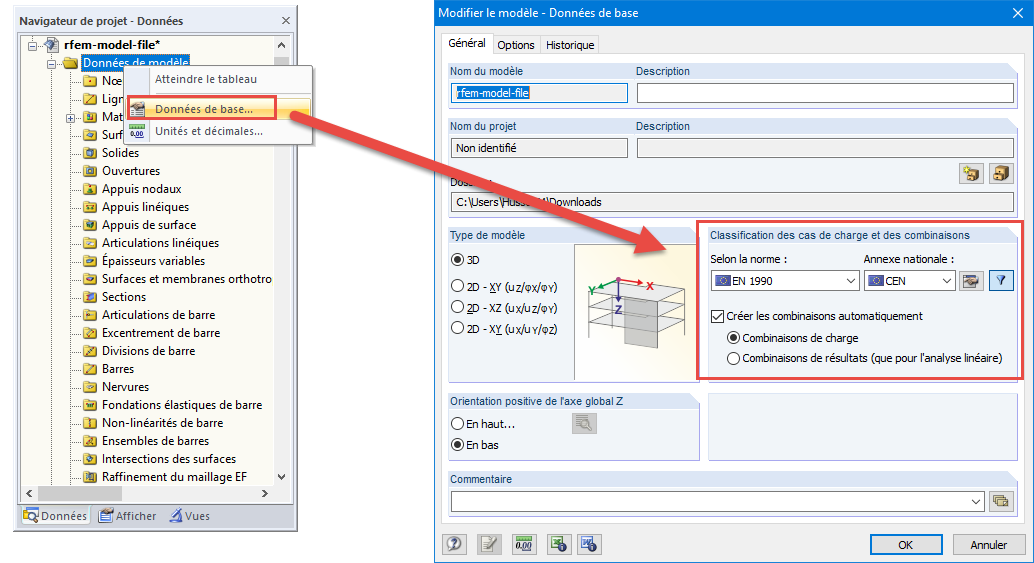 Création de combinaisons automatique