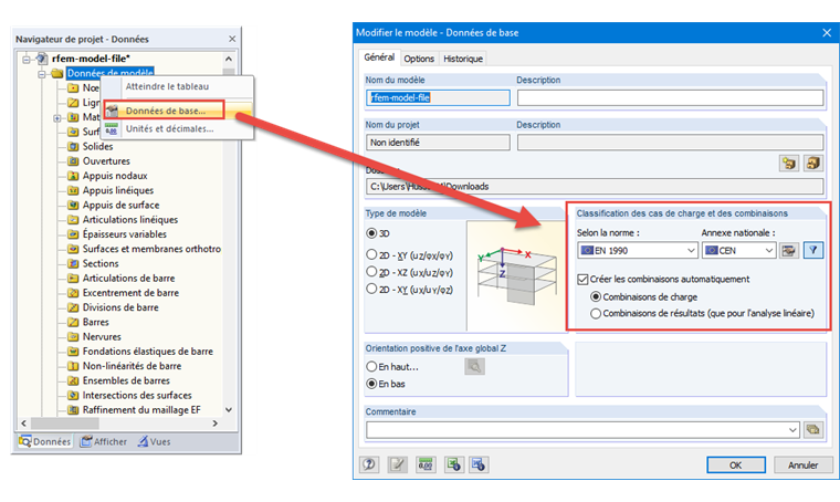 Création de combinaisons automatique