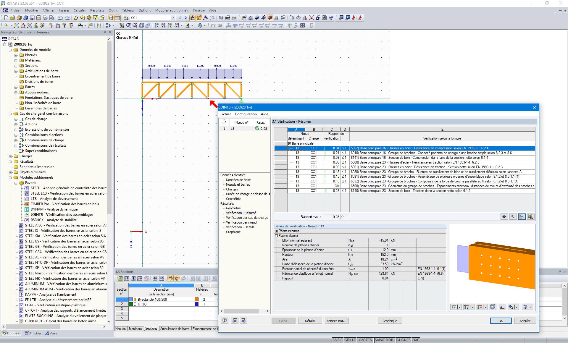 Module additionnel - Résultats