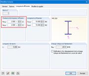Ajustement des facteurs de longueur efficace