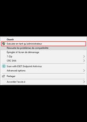Exécuter en tant qu’administrateur