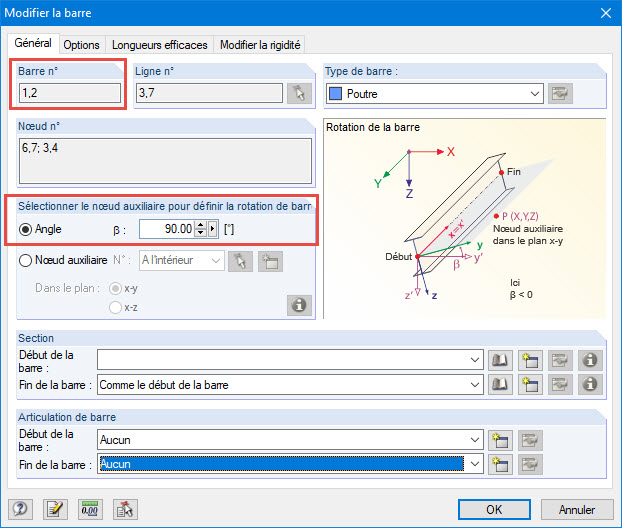 Sélection multiple via le menu contextuel