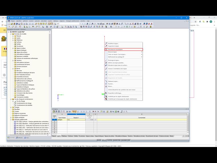 Fonction « Décomposer la polyligne »