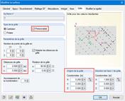 Paramètres de la grille de surface