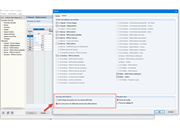 Affichage des résultats sous forme de tableau pour le système non déformé ou l'étape de construction en cours