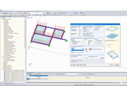Charges de barre à partir de charges surfaciques à l'aide du plan