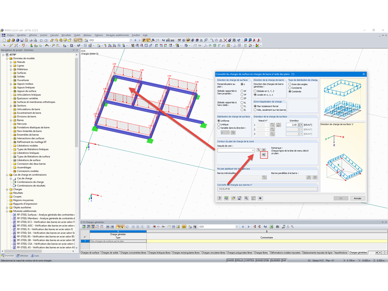 Supprimer le plan de charge actuel de la zone