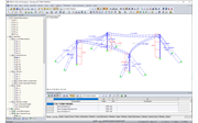 Efforts de traction dans les câbles après la recherche de forme dans RFEM