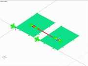 Appui nodal défini manuellement avec la surface du poteau et surface du poteau définie automatiquement