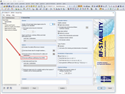 Activer les modifications de rigidité de RFEM