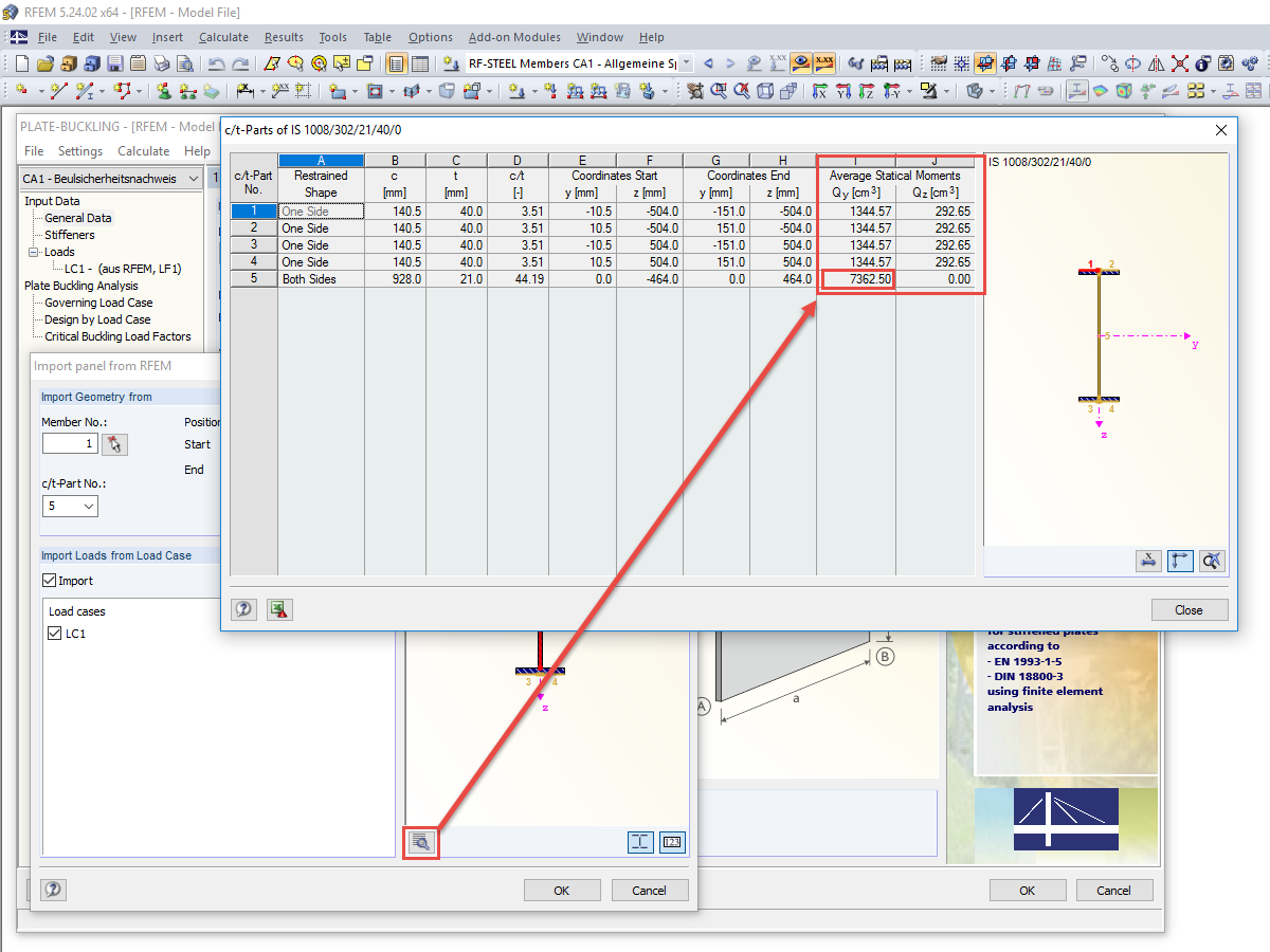 Moments statiques moyens
