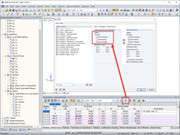 Tableau 4.6 Barres - Efforts internes | Options de filtre de tableau
