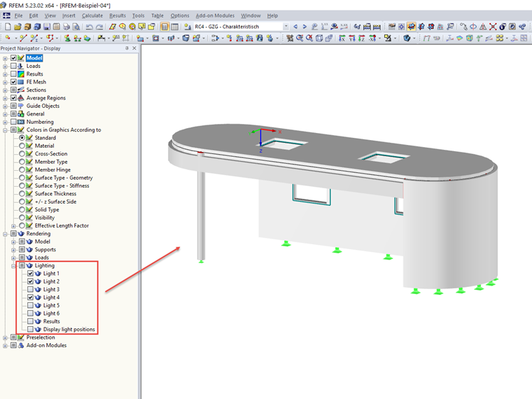 Réglage de l’éclairage