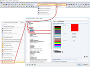 Modification des couleurs pour la sélection et la présélection