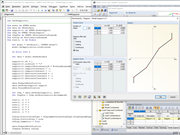Appui nodal avec diagramme de non-linéarité