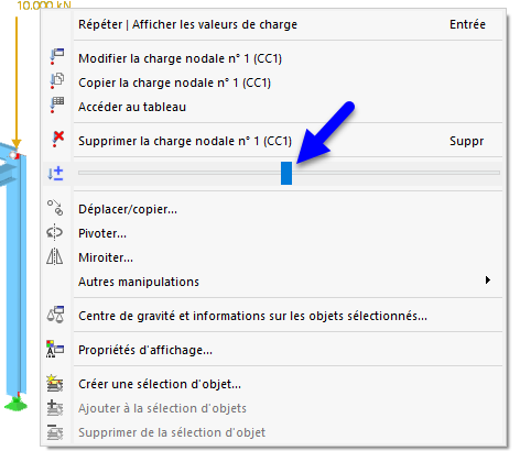 Régulation continue de la taille du vecteur
