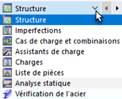 Sélection de la catégorie