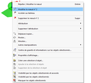Menu contextuel du nœud