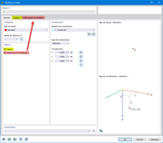 Mise à disposition de nœuds (objet de base) avec un appui et un raffinement de maillage (types pour les nœuds)