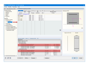 Contraintes et déformations prévues déterminées par RF-CONCRETE Members