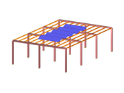 Structure à ossature métallique avec système photovoltaïque