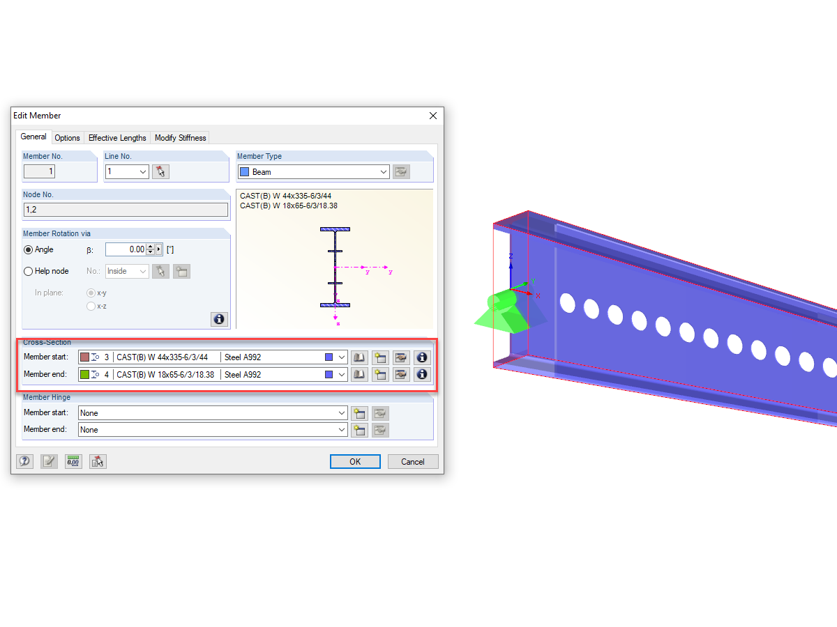 Barre à inertie variable