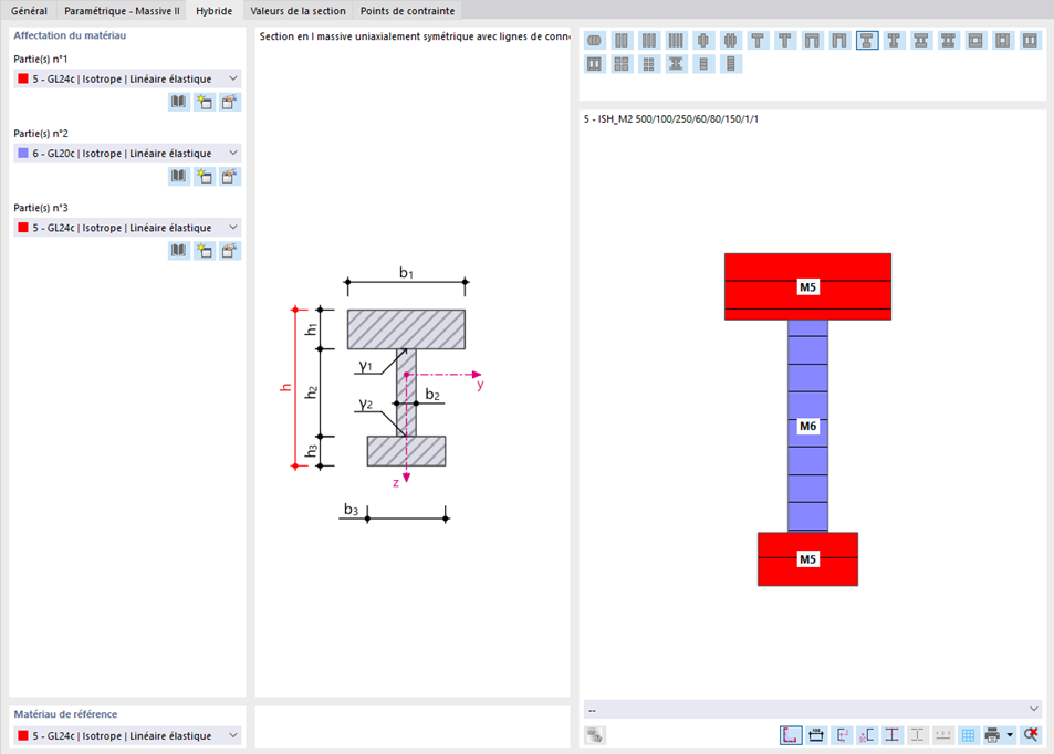 Définition d’une section hybride