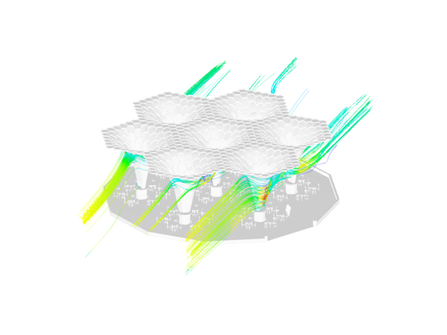 Structure en treillis hexagonal