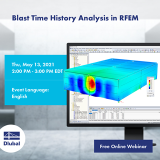 Blast Time History Analysis in RFEM