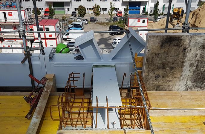 Jointure de treillis avec support pour dalle de béton armé (© Gruner AG) 