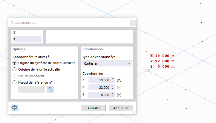 Définir un nœud graphiquement