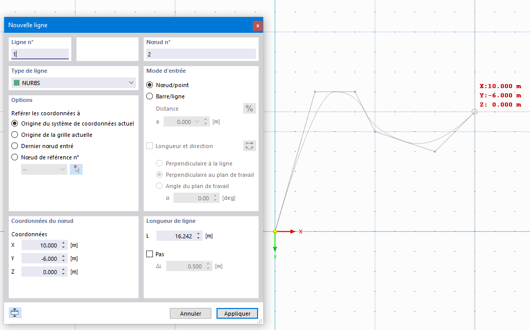 Définition graphique de NURBS