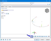 Rotation de la ligne via un nœud auxiliaire avec image dynamique des axes de ligne