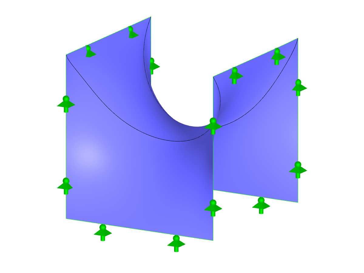 Toiture à double courbure
