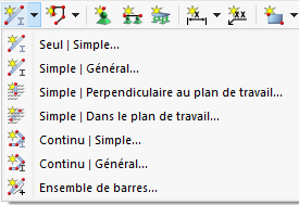 Boutons pour l’entrée graphique