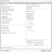 Onglet « Modules complémentaires » avec les fonctions de calcul et de calcul