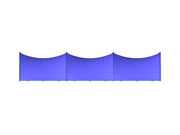 Membrane, vue directionnelle sur l'axe Y