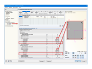Affichage des contraintes et des déformations prévues sur RF-CONCRETE Columns