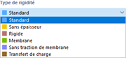 Sélection du type de rigidité