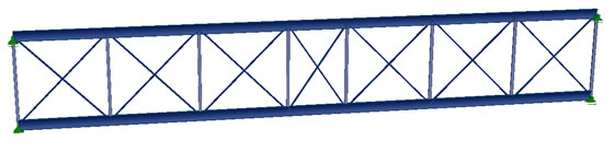Construction et calcul d'une halle de pont roulant à deux travées en acier