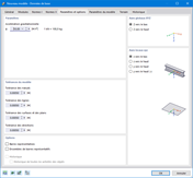 « Paramètres et options » pour les axes et les tolérances