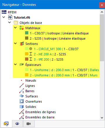 Types d'objets de base dans le navigateur