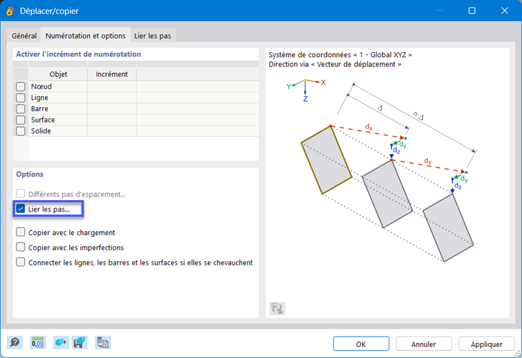 Création d’objets liés