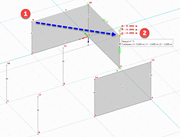 Définition des nœuds opposés de la première dalle